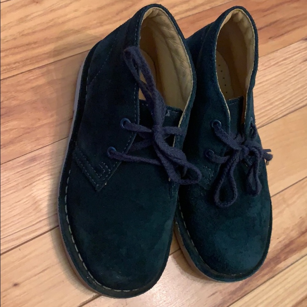 Clarks Original Navy Suede Boots